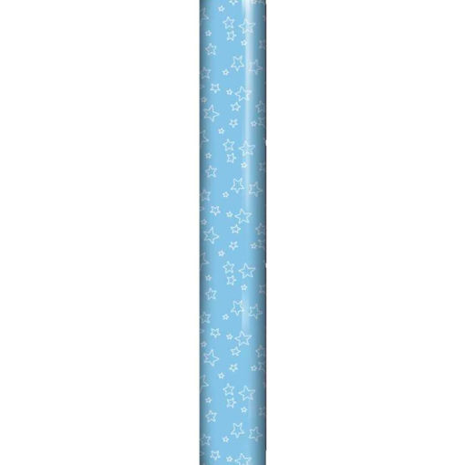 Picture of BLUE STARS WRAPPING ROLL 70CM X 3 METERS